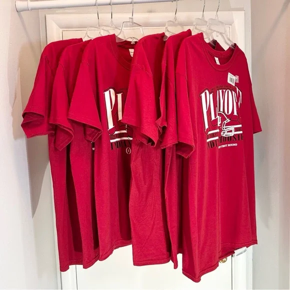 NWT 6 Pack Hanes Indiana T-Shirts Med, Lg, Xl - Picture 5 of 16